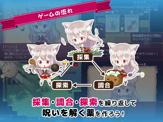 【RPG/SS同盟汉化/羞辱/多P/兽耳】[RJ203736/そうざいそふと社团]兽耳喵娘～亚妮雅的炼金工房/あるけも～ケモミミアルケミスト[Ver1.0]【PC+安卓/1.3G】