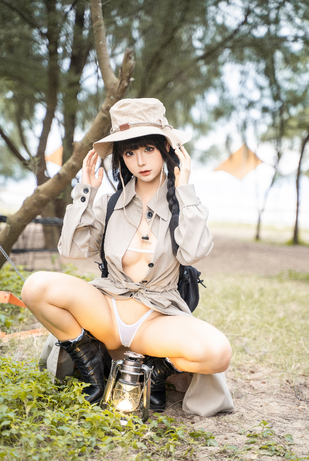 [cos写真]蠢沫沫 NO.327 露营[53P-763MB]