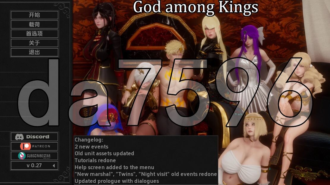 [欧美SLG/更新] 王中之神 God among Kings v0.27 PC+安卓 汉化版 [2.50G/飞猫转百度]