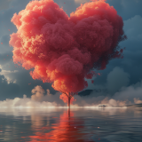 red-heart-and-sea