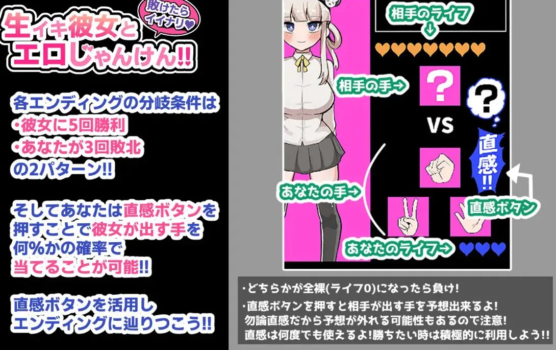 [日式RPG/AI汉化]输了也不错♪与真实女友的ERO猜拳!! 敗けたらイイナリ♪生イキ彼女とエロじゃんけん!! AI汉化版[300M/新作]