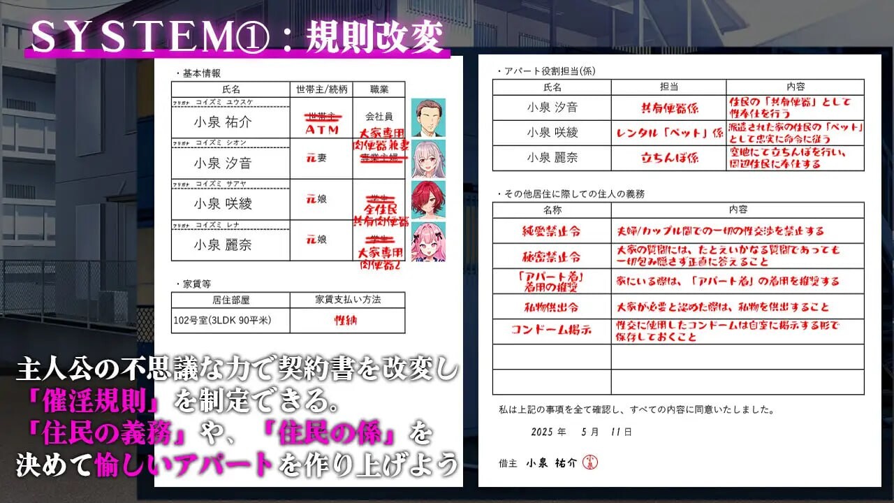 [SLG汉化PC] 催淫公寓～以催淫居住规则实施的居民支配v1.00 [FM转BD 644M]-第4张-游戏-次元小屋-ACG交流分享论坛