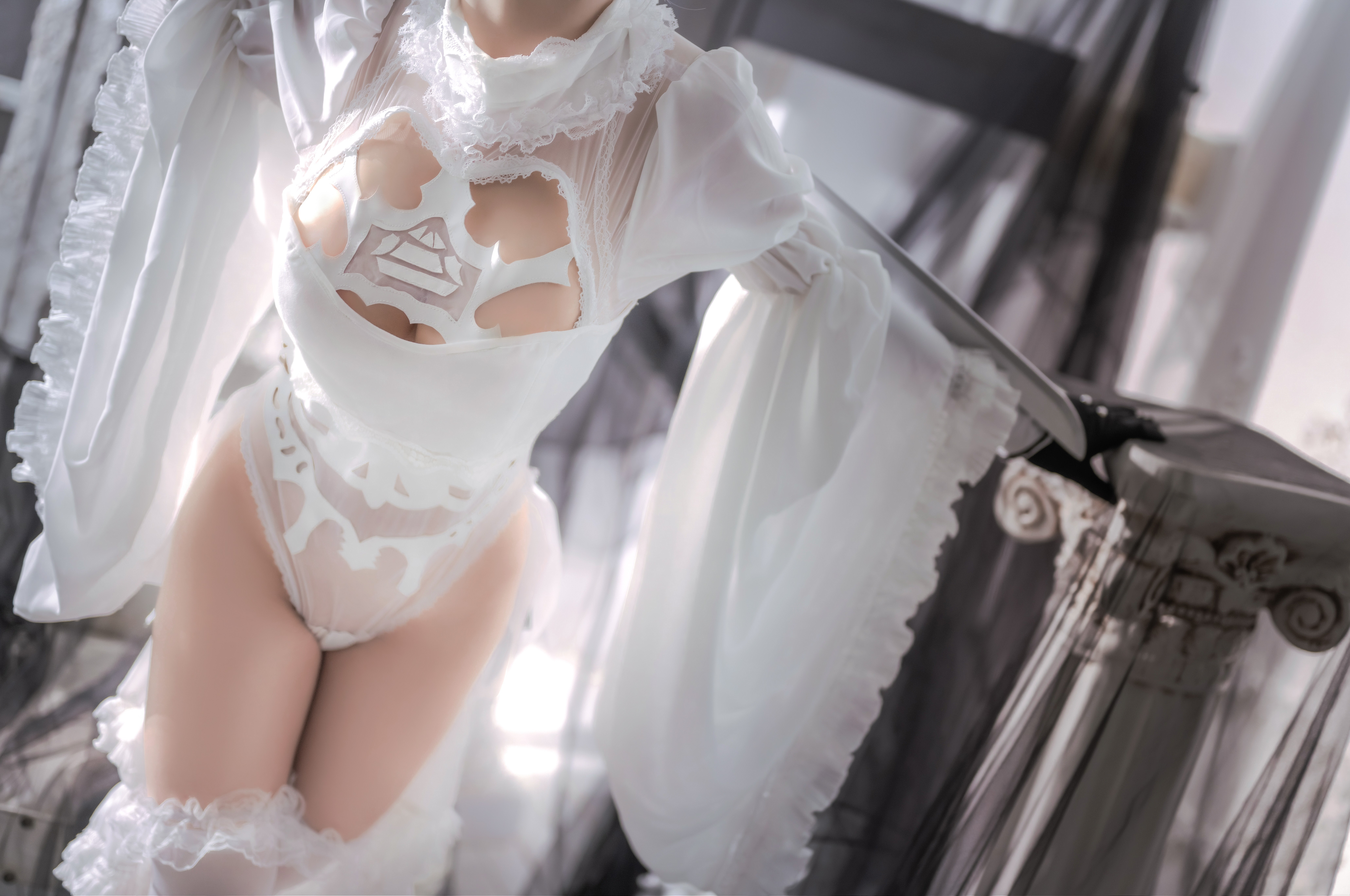 图片[2]-【COSPLAY】[桜满三时] 2B 花嫁 [20P]【300M】-嘤嘤怪之家