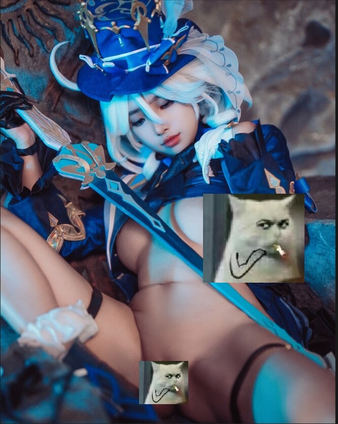 图片[1]-【COSPLAY】[慕慕Momo] 芙宁娜 [66p]【650M】-嘤嘤怪之家