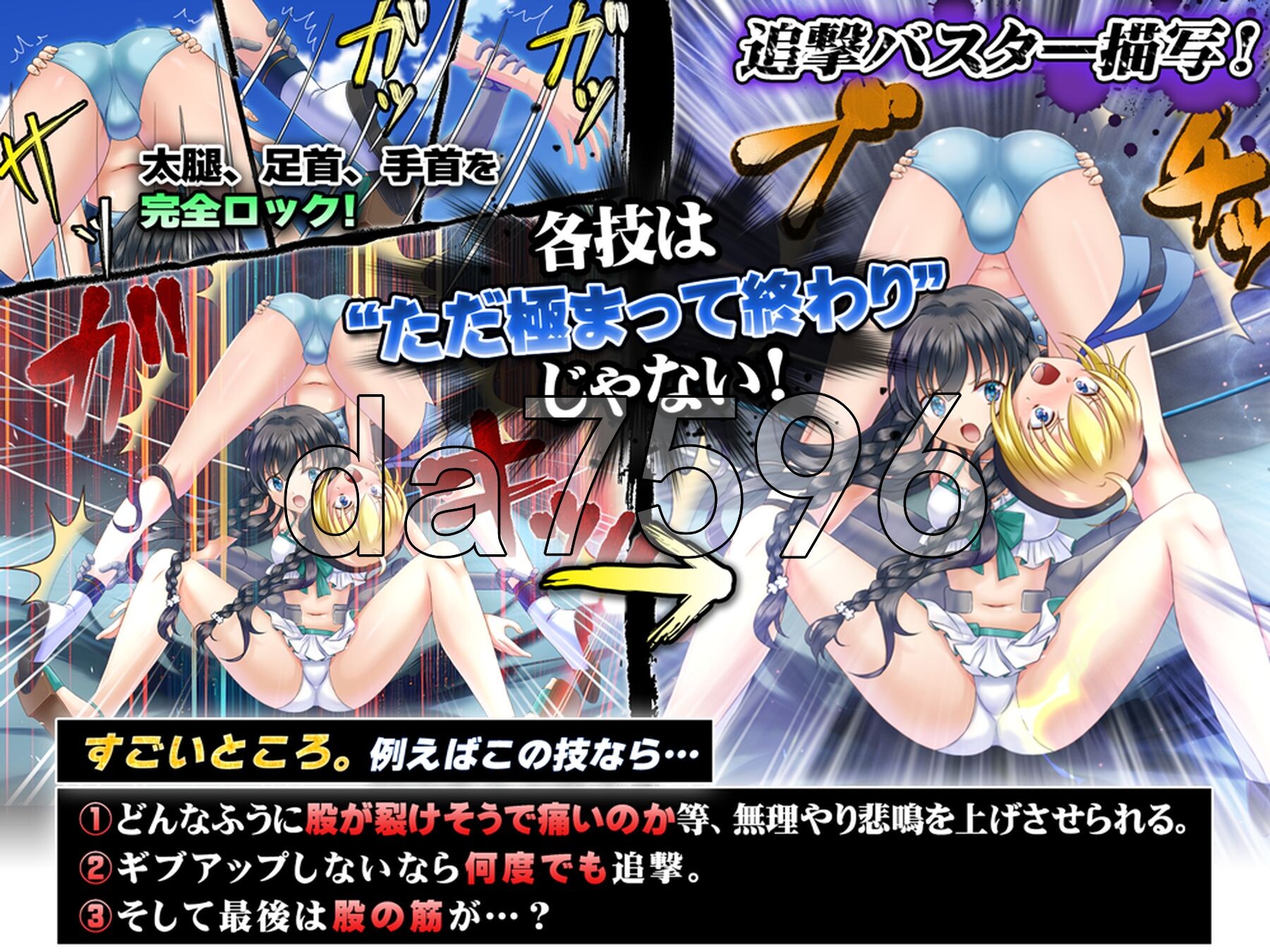 [日式SLG/新作] 公主角斗士 エロ摔角双打赛！彻底攻击性器官、肛门和胯部！ アークプリンセス・バスターグラディエイターズ エロプロレスでタッグマッチ！ 性器-第5张-游戏-次元小屋-ACG交流分享论坛