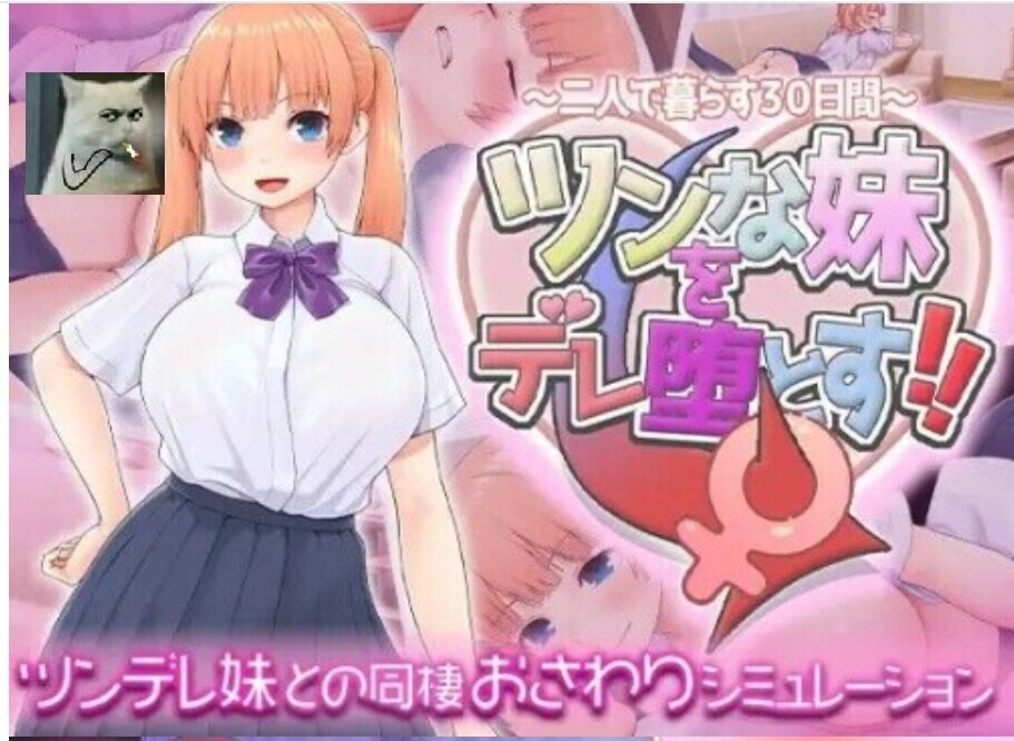 [日式SLG/AI汉化/动态]让傲娇妹妹娇羞沦陷！！～两人同居的30天 ツンな妹をデレ堕とす！！ ～二人で暮らす30日間～ AI汉化版[1.3G/新作]
