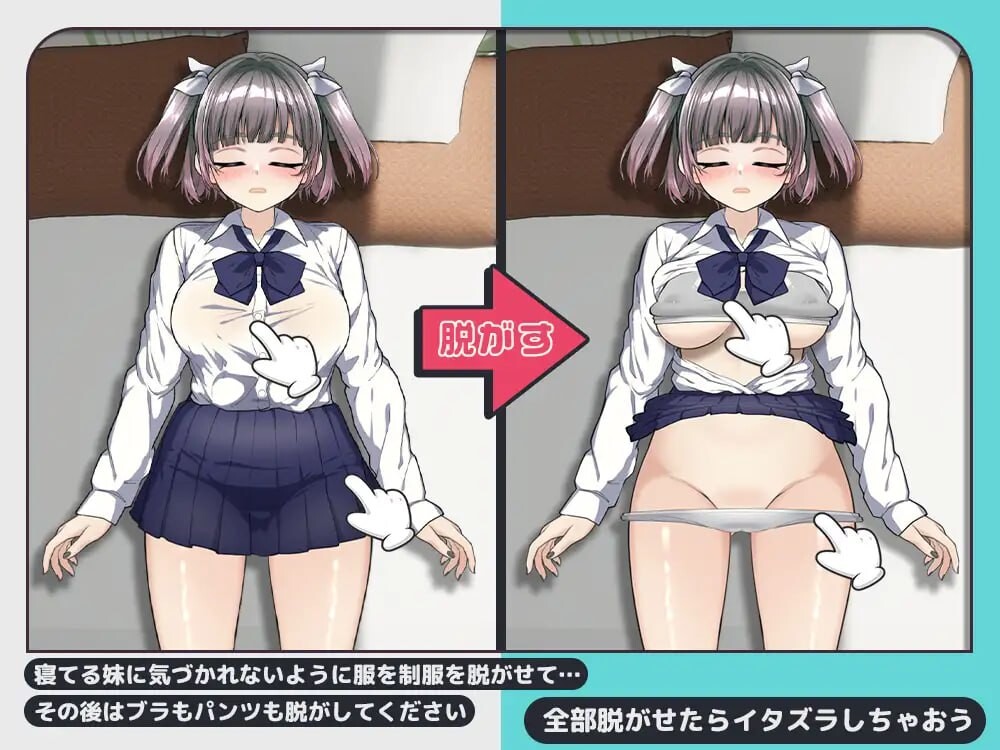 [SLG生肉PC动态]想对睡着的妹妹恶作剧 寝てる妹にイタズラしたい[FM转BD 107M]-第2张-游戏-哥特动漫王国