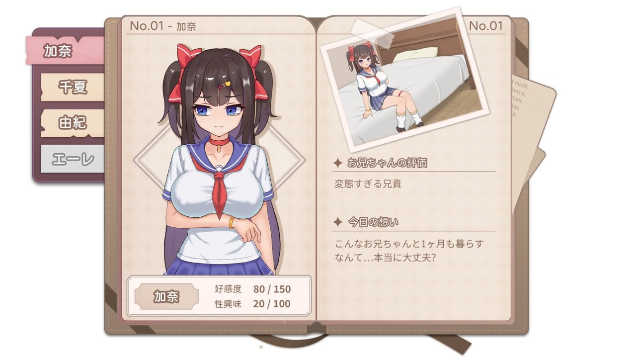 [互动SLG/动态/新作/PC] 与傲娇妹妹的治愈日常 ツンデレ妹と私の癒しの日常 v0.1.1 官方中文 [600M/FM]-第4张-游戏-次元小屋-ACG交流分享论坛