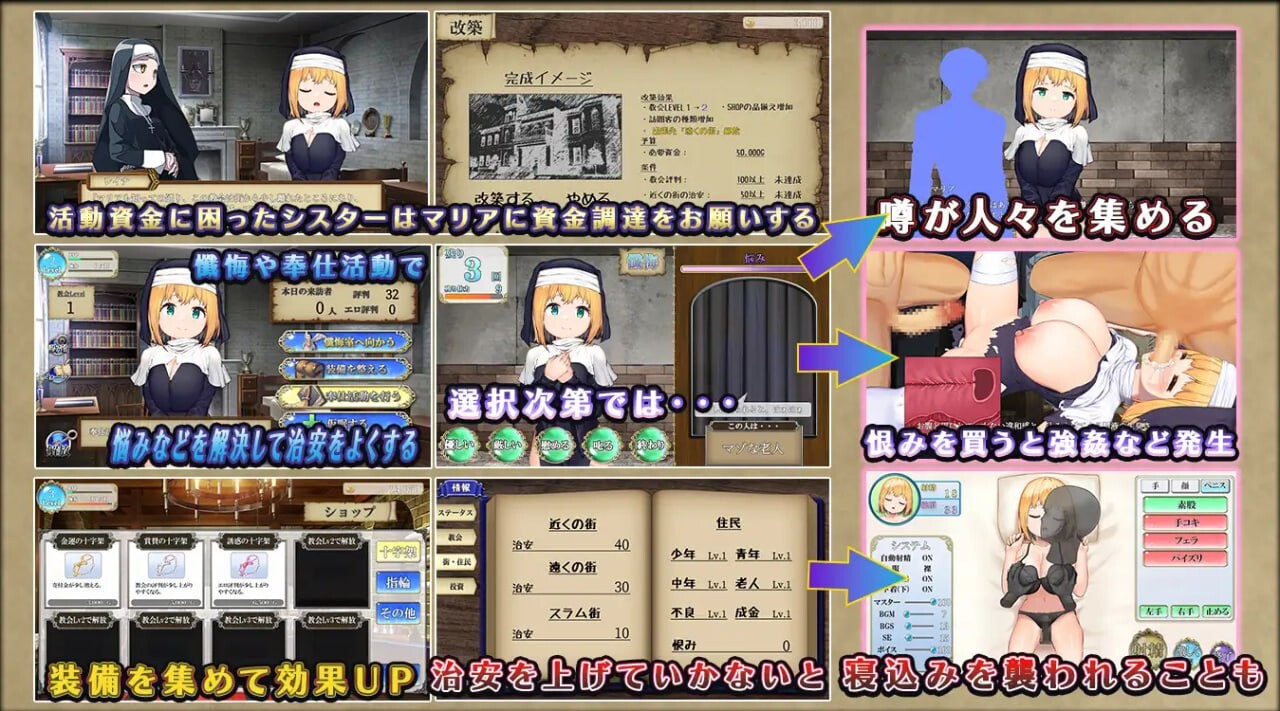 [SLG汉化PC动态CV]萝莉巨乳修女为你的城市服务 あなたの街のご奉仕ロリ巨乳シスター v1.14[FM转BD636M]-第1张-游戏-次元小屋-ACG交流分享论坛