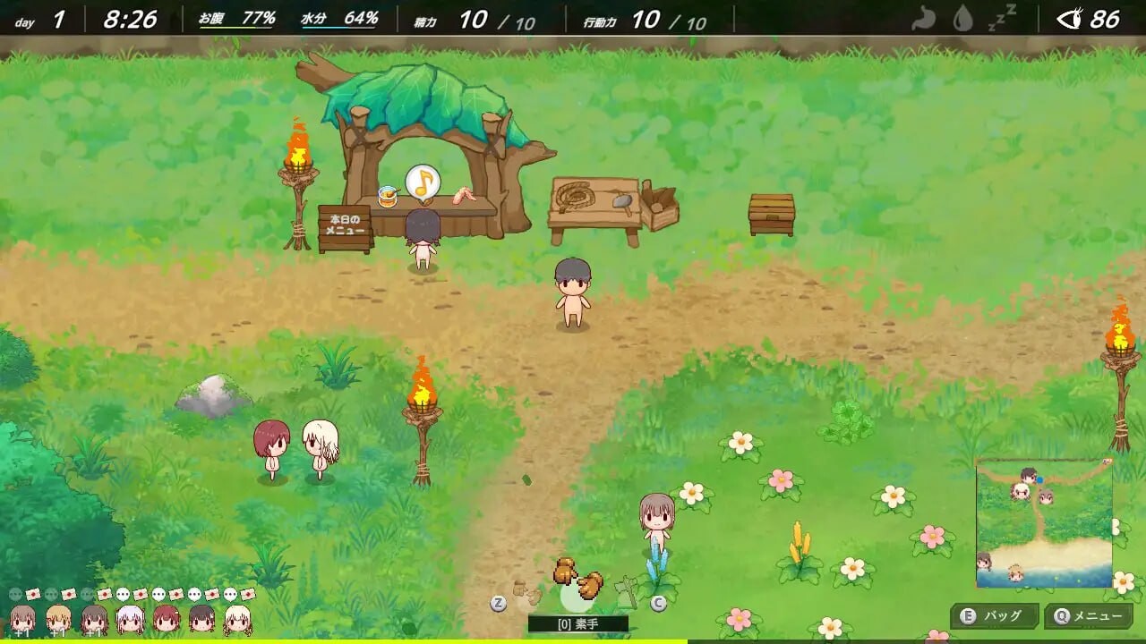 [SLG生肉PC]悠哉生存记 无人岛的全裸少女 ゆるゆるサバイバル  全裸島の少女たち v1.0.0[FM转BD 910M]-第3张-游戏-次元小屋-ACG交流分享论坛
