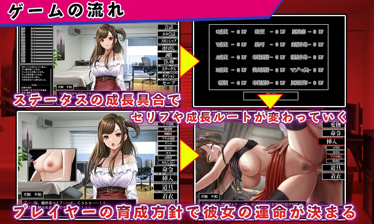 【SLG/AI汉化/触摸/中出/自慰/巨乳】[RJ01413151/しつけ道場R社团]女大学生犬饲千和调教日记/女子大生犬飼千和しつけ日誌【PC/1.30G】