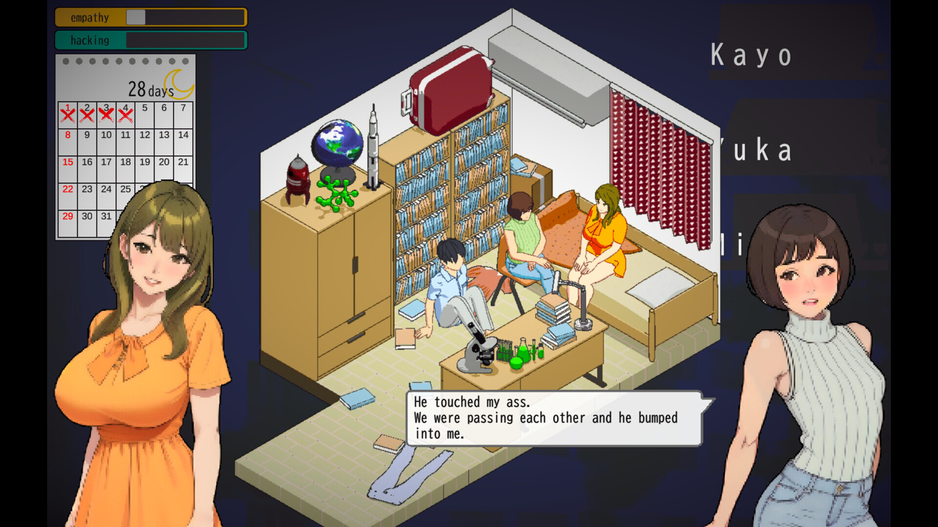 【SLG/STEAM官中/2D/部分AI作画】东京女大学生：书呆子与学霸/Tokyo College Girls : The Nerd & Queen Bees【PC/0.17G】
