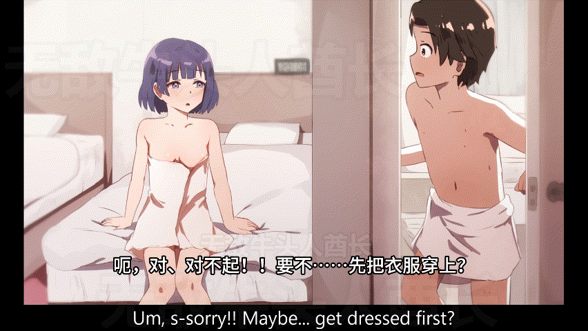 【2D】【同人动画】【熟肉】【セネト】合同修学旅行で、研修のために男女でペア組んで一緒に行動するが、ホテルまで一緒になってしまう秦谷美鈴さん【114M/UC】