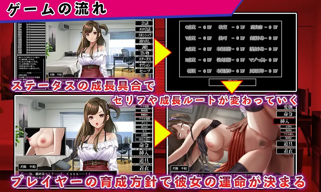 [互动SLG/汉化/动态]女大学生犬饲千和驯养日记 女子大生犬飼千和しつけ日誌 Mtool汉化[1.27G]