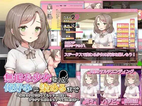 【SLG】 無垢な少女を俺好みに染めるまで～家なき少女を拾ってえっちに開発!AI汉化版 【150M】