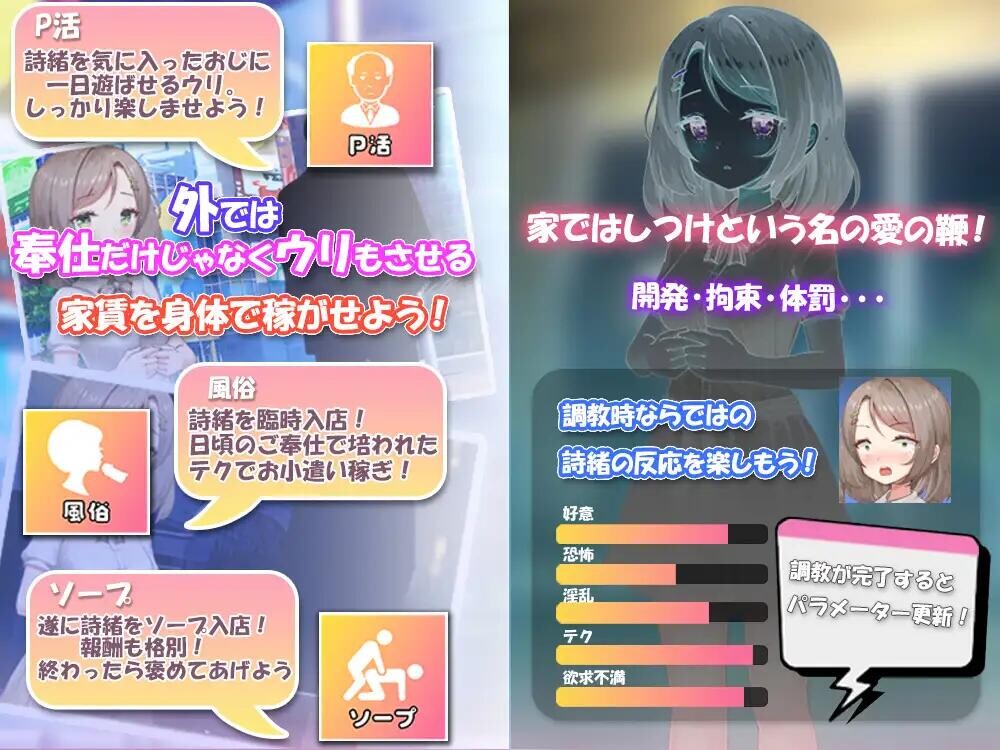 【SLG】 無垢な少女を俺好みに染めるまで～家なき少女を拾ってえっちに開発!AI汉化版 【150M】