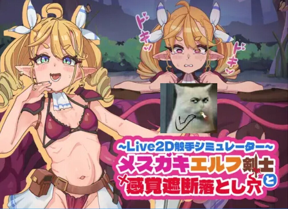 [SLG/中文/全动态]精灵女剑士与感觉遮断触浦西陷阱 メスガキエルフ剣士と感覚遮断落とし浦西 官方中文版[200M/新作]