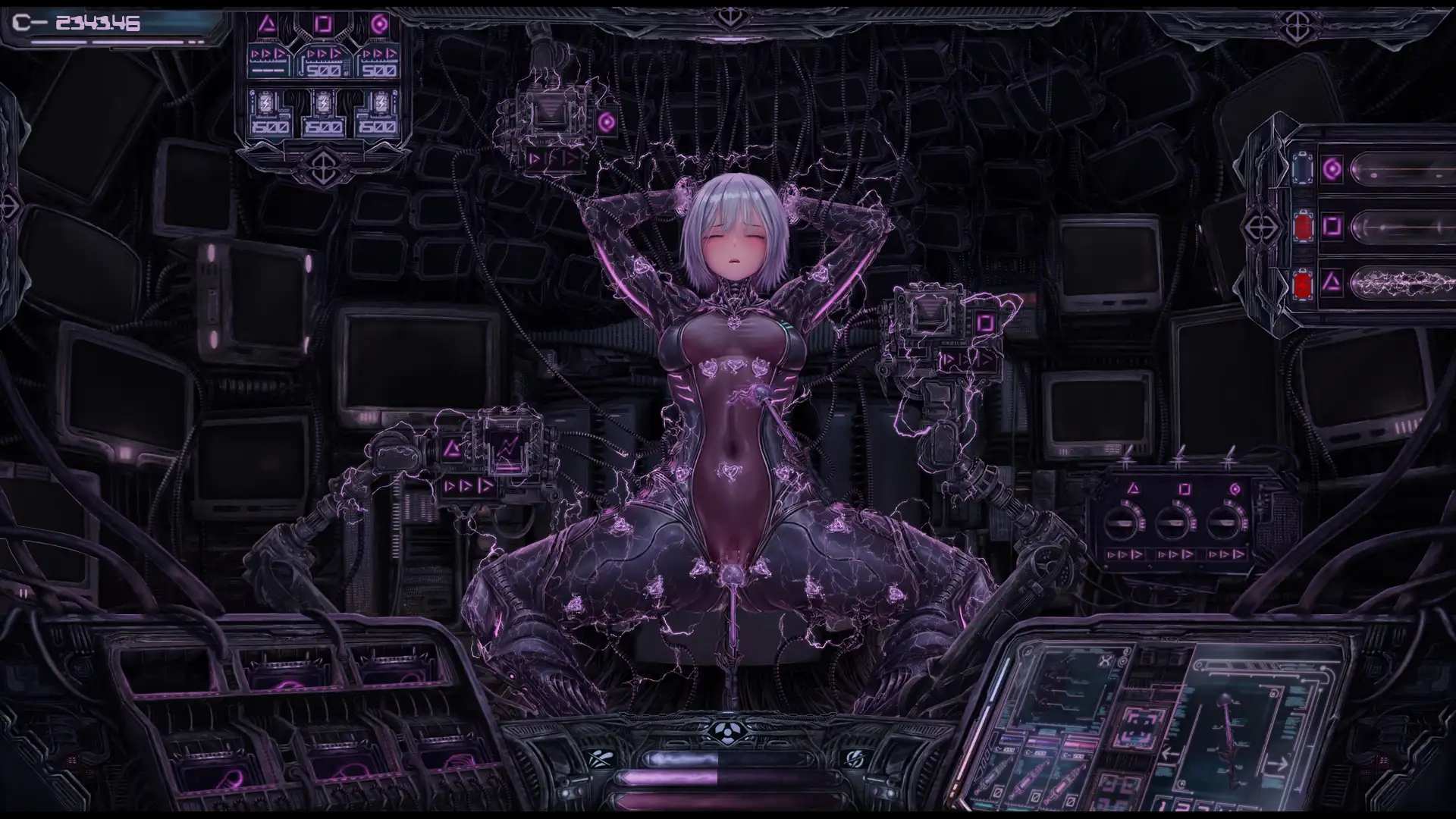 【SLG/无文本/仿生人/睡奸/堕落/触手/AI作画】[RJ01226723/Slime Battery社团]情色电幻梦/Ero-Electric Dreams【PC/400M】