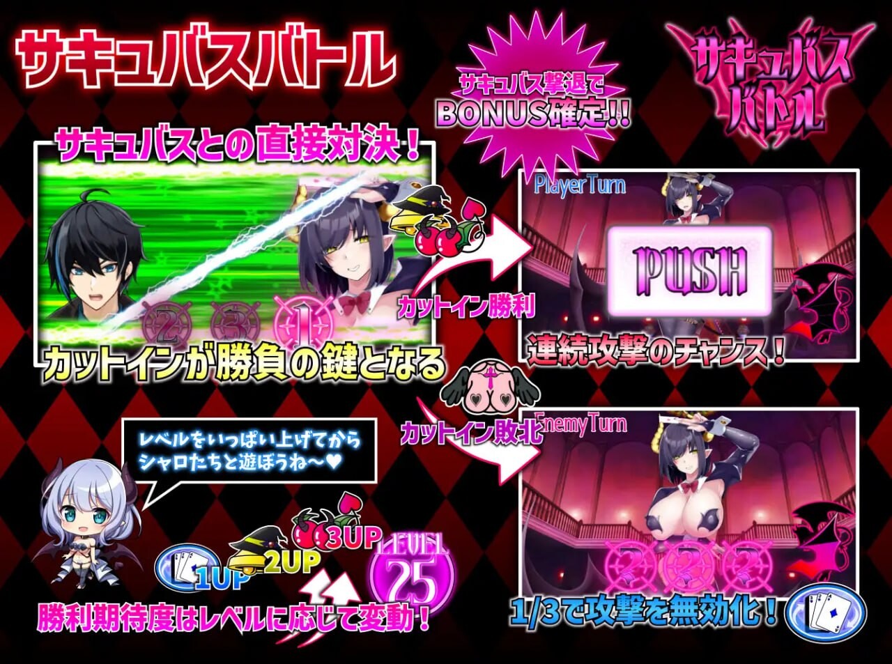 [SLG汉化PC动态CV]魅魔赌场サキュバスカジノ～淫魔城サキュバス v1.09 [FM/BD 708M]-第1张-游戏-风花雪月-ACG交流分享论坛