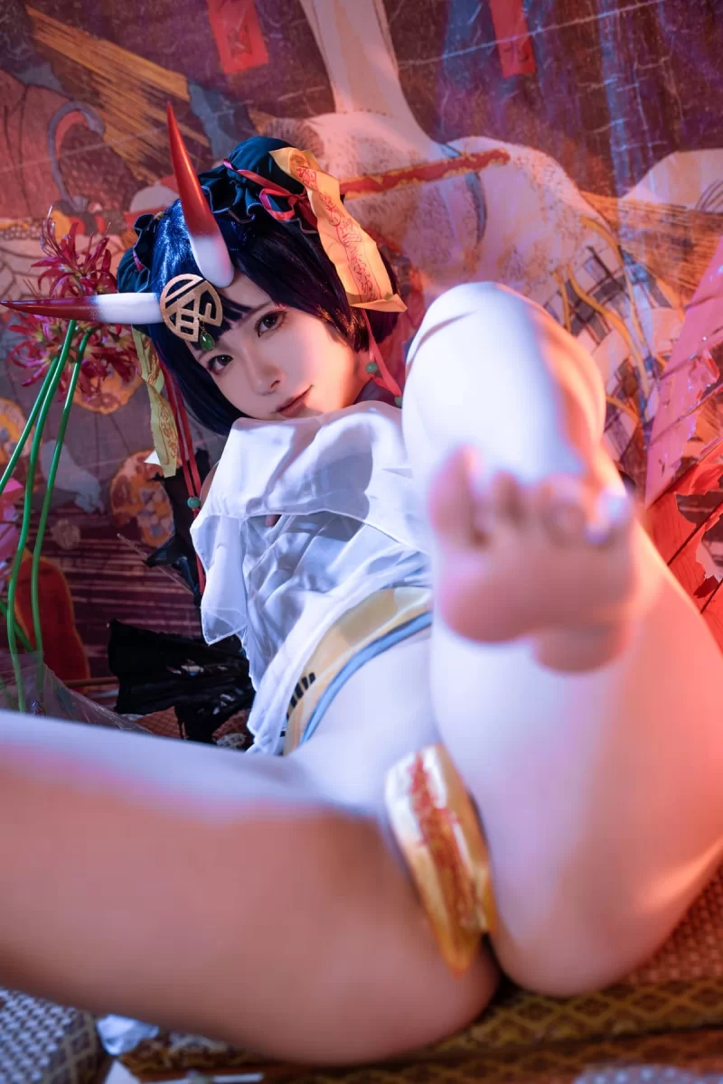 图片[3]-[COSPLAY]  Quan冉有点饿(拖拉大王) NO.033 FGO 酒吞童子同人 小僵尸 [47P] [600m]-嘤嘤怪之家