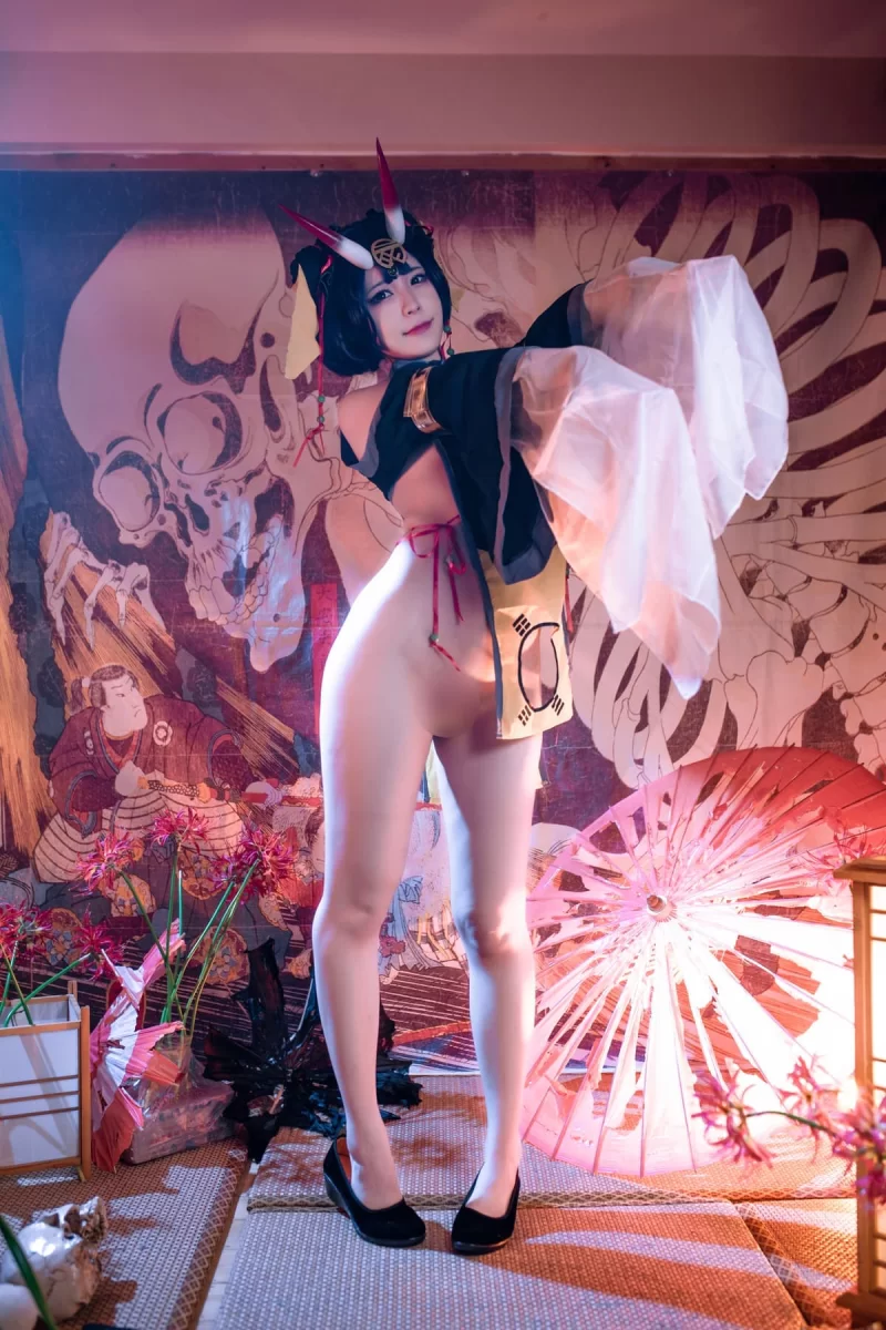 图片[2]-[COSPLAY]  Quan冉有点饿(拖拉大王) NO.033 FGO 酒吞童子同人 小僵尸 [47P] [600m]-嘤嘤怪之家