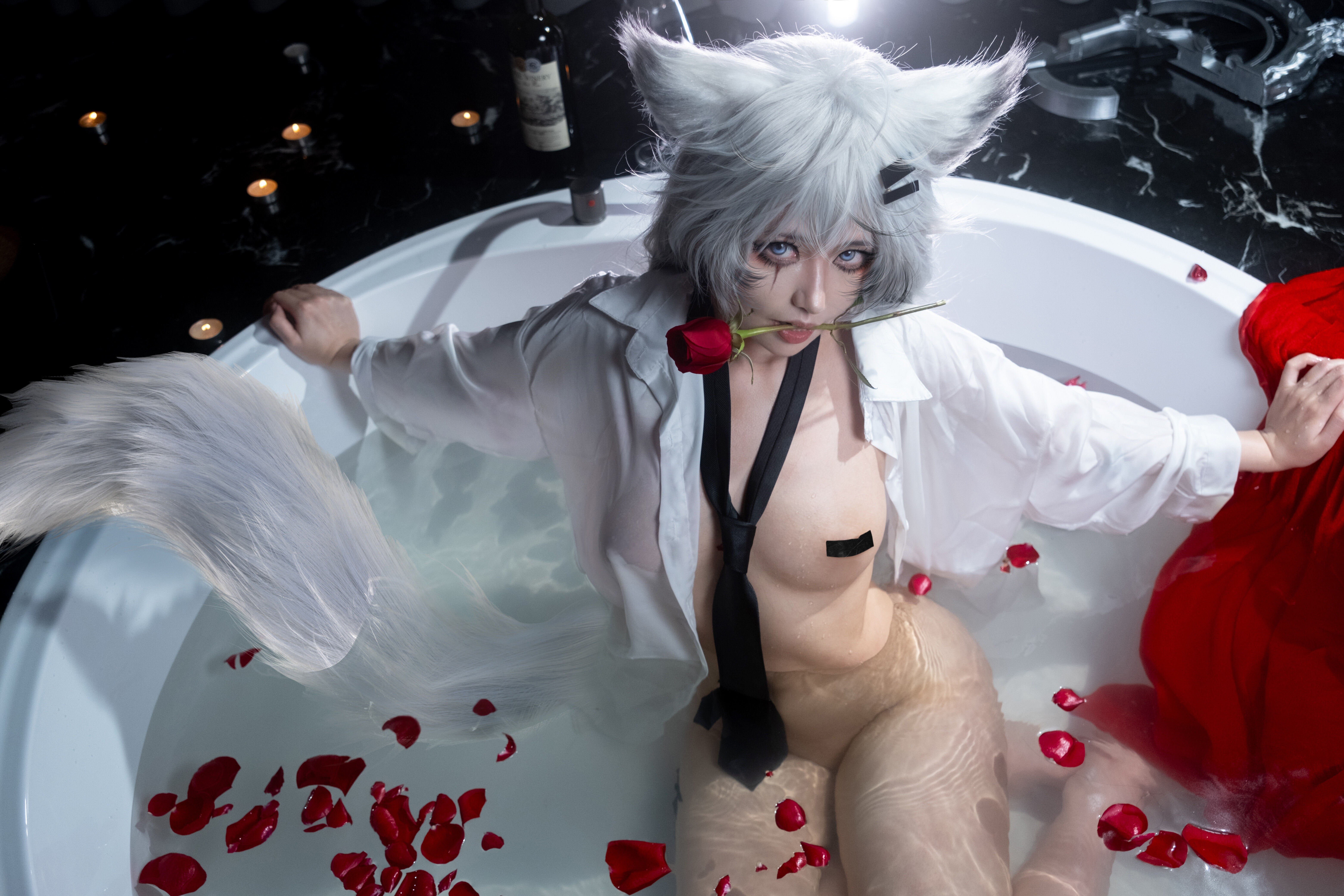 图片[1]-[COSPLAY] 絞肉姬 Walkure Cosplay Lappland – Arknights[21P] [200M]-嘤嘤怪之家