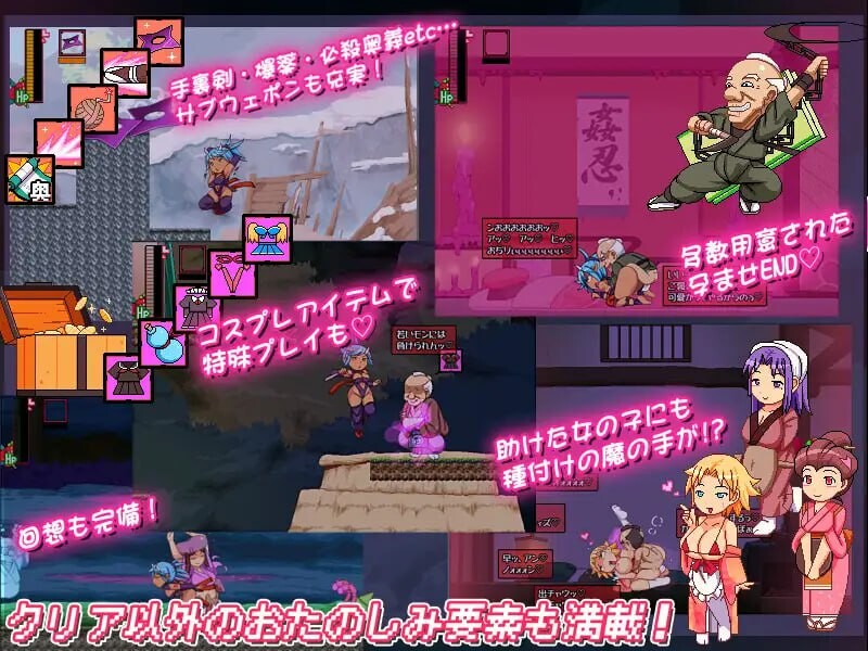 [冻作ACT/冻泰/新坐/PC] 尖忍 -屯姬之章-姦忍 -尻姫の章-升柔版 [900M/FM]