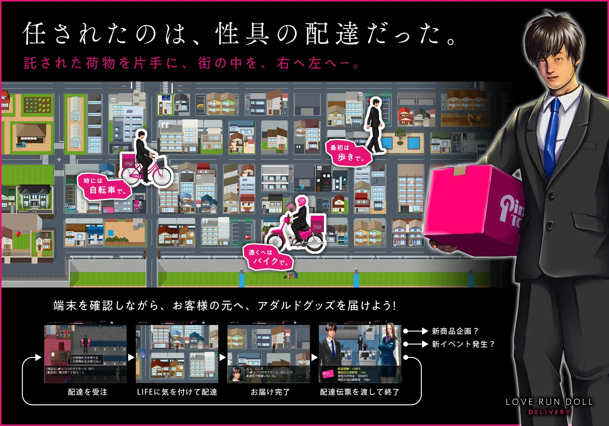 [RPG/AI汉化] LOVE RUN DOLL DELIVERY ～姓据配達仁～ Ver.1.1.0 [630M]【FM/BD】