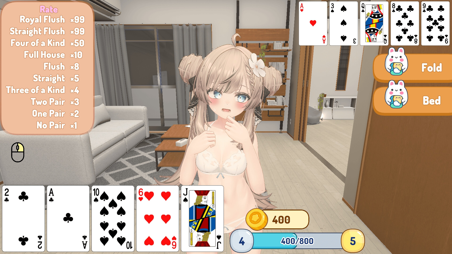 [SLG/冻泰/升柔] 負けたら权罗で工ッチなポーズ!?魅と托依ポーカー [488M]