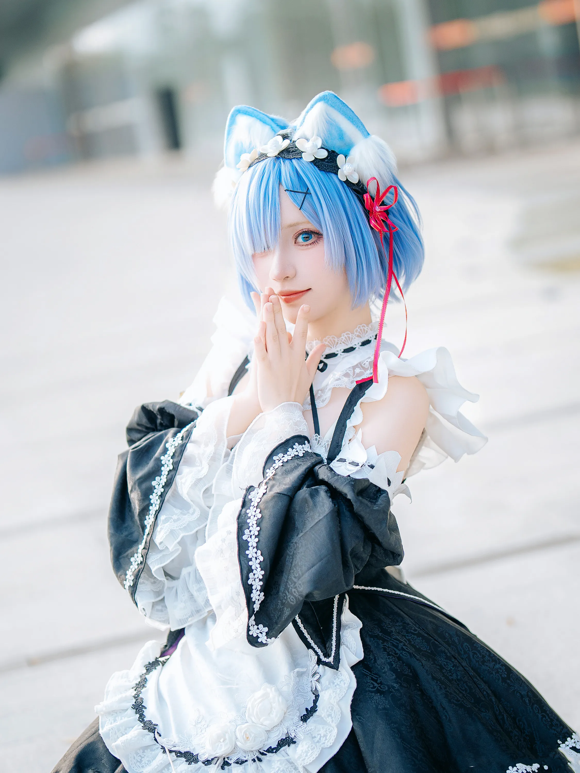 【写真】萤火虫动漫嘉年华 猫猫蕾姆 - 花柒Hana【107P-1V 669MB】