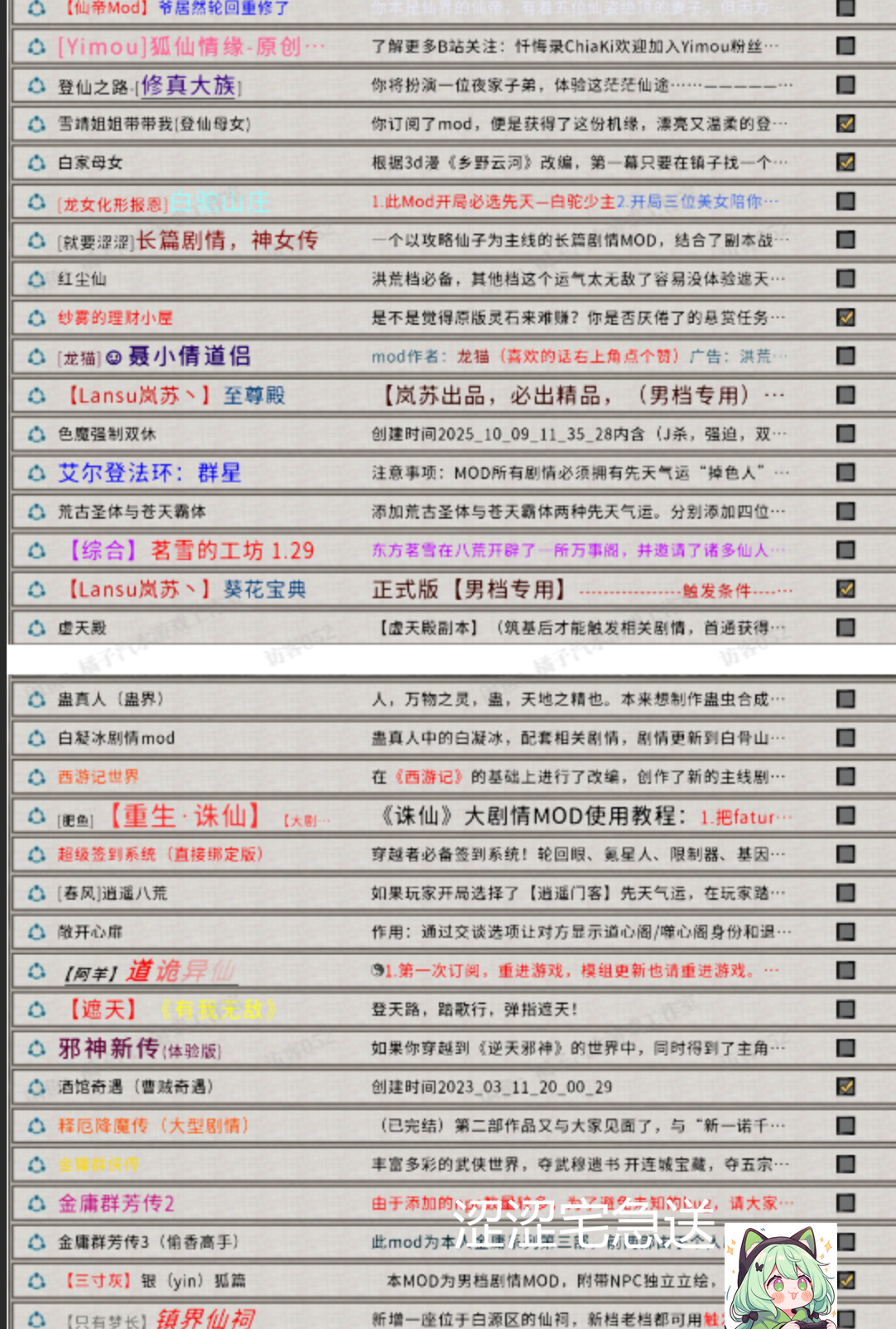 [魔改整合/中文/PC+安卓] 鬼谷八荒-欲行八荒 7月最新完美整合版 200+精品绅士MOD完整版 配图 5