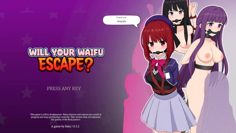 [3D官中PC动态步兵]你的纸片人老婆会逃出去吗？Will Your Waifu Escape   v0.5.2 Public [FM /BD 2.5G]
