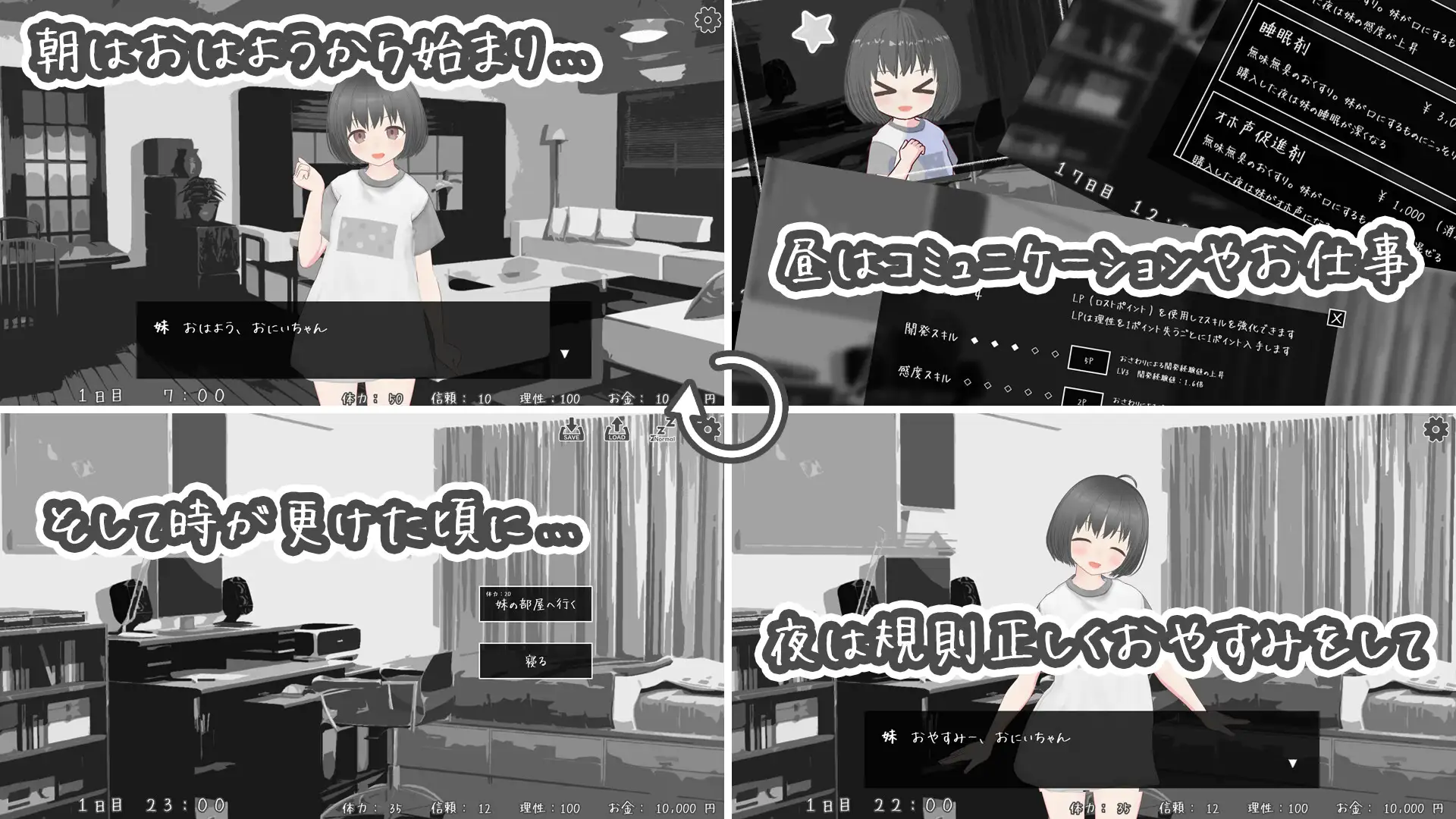 [SLG/睡奸/骨科]从将妹妹认知为雌性开始的三十个夜晚 ai汉化版 妹をメスと認識してからの三十夜 SLG 第5张