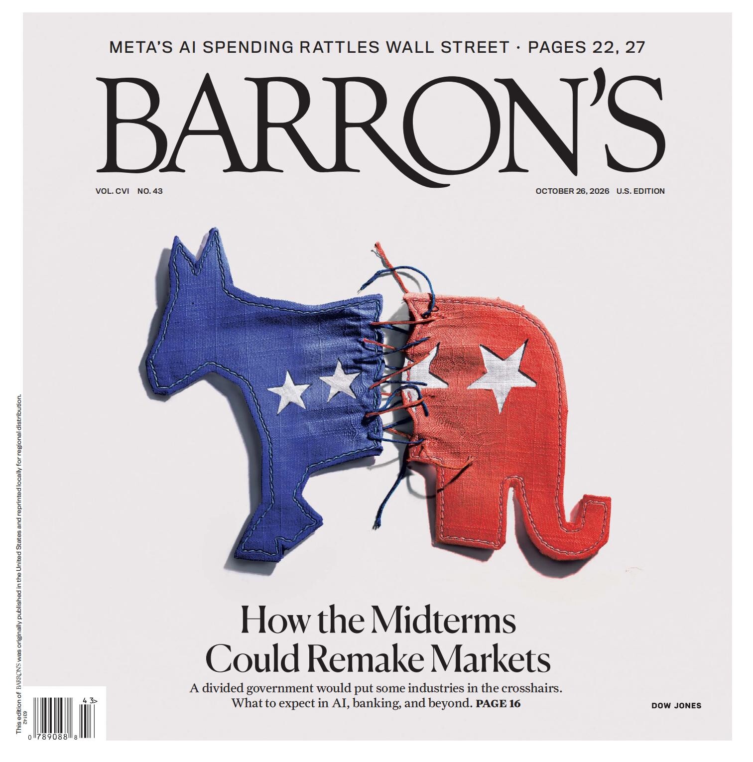Barron’s 美國巴倫周刊 財經管理金融信息市場發展和相關統計數據 2026年套組